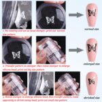 Fcozpjk clear silicone rotatable nail art stamper and scraper kit, showing the stamper's adjustable base.